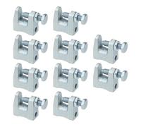 YINETTECH 10 Pezzi M10 Morsetti Per Travi Staffa In Ghisa Duttile Zincata 10mm Supporto Morsetto Staffa Di Montaggio Per Costruzione Di Ponti Ingegneria Edile