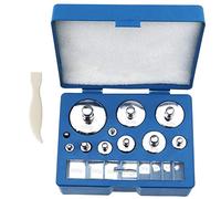 YINETTECH 19 pezzi di calibrazione grammo bilancia pesi kit con 1 pinzetta da 10 mg a 200 g bilancia digitale gioielli laboratorio scientifico