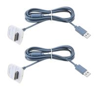 YINETTECH 2 cavi di ricarica USB per caricabatterie, cavo di ricarica USB da 1,5 m, compatibile con controller gamepad wireless Xbox 360