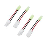 YINETTECH 2 Paia Di Cavi Adattatori Per Auto RC Mini-El A Spina RC L6.2 16AWG Compatibile Con Ta-miya E Batterie Lipo Veicoli RC 5 Cm