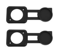 YINETTECH 2 Pezzi Copri Polvere Impermeabile per Presa d-type Compatibile con Neutrik scnac-01 xlr Gomma Nera