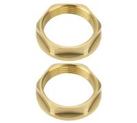 YINETTECH 2 Pezzi Dadi Flangiati In Ottone BSP Da 1 1/4 Pollici Dadi Di Scarico Per Il Fissaggio Di Valvole A Sfera Maniglie Per WC Connettori Per Serbatoi Per Cisterne Per WC