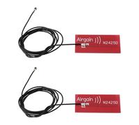YINETTECH 2 Pezzi IPEX MHF4 Antenna Integrata 2,4 GHz/5 GHz 3 DBi Per Schede Di Interfaccia M.2 NGFF 7265 8265 9260 9560 AX200