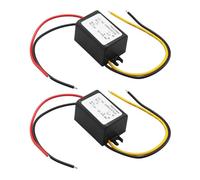 YINETTECH 2 Pezzi Modulo Di Alimentazione Step-down Da 12V A 3V 3A Compatibile con Protezione Da Cortocircuito Sovracorrente Da Sovratemperatura Per Auto 32x17mm Nero