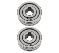 YINETTECH 2 rulli di alimentazione per macchina da 30 mm, compatibili con MIG, compatibili con parti di apparecchiature saldatrici MAG (scanalatura a V da 0,6 mm/0,8 mm)