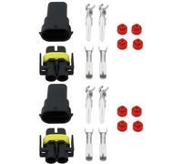 YINETTECH 2 Set Di Connettori Maschio-femmina A 2 Pin Con Terminali Adatti Alla Maggior Parte Dei Fari H11 H9 H8