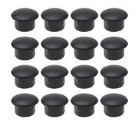 YINETTECH 200 tappi per fori rotondi da 10 mm, in plastica, per cucina, armadio, ufficio e mobili in confezione piatta, colore nero
