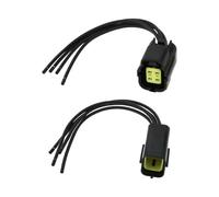 YINETTECH 2pcs Spina Commutatore Elettrico A 4 Pin 16 AWG 10 A Spina Impermeabile 174257-2 Per Motociclette Scooter Camion Lunghezza Filo 15 Cm
