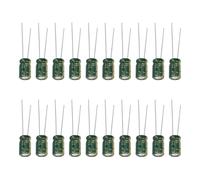 YINETTECH 30 Pezzi 330uF 16V Condensatore Elettrolitico Radiale Basso ESR Da -40°C A +105°C 6x11mm