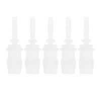 YINETTECH 5 connettori per tubi flessibili da 4 mm a 12 mm, adattatori in plastica, lunghezza 54 mm, compatibili con tubi ugello per acqua fredda