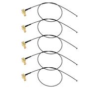 YINETTECH 5 Pz SMA Femmina Ad Angolo Retto A U.fl IPX Antenna Cavo Coassiale MHF4 RF Pigtail WiFi Antenna Cavo Di Estensione 1.13mm Mini-coassiale Cavo (12 Pollici/30 Cm)