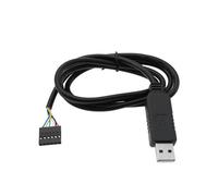 YINETTECH Adattatore Seriale Da USB A TTL Cavo UART Da 5 V Cavo Dati Chip FT232RL Connettore Presa A 6 Pin Compatibile Con Windows XP 10 8 7 Compatibile Con Linux Compatibile Con MAC (1M Nero)