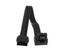 YINETTECH Cavo di Estensione PCI-E 5.0 Maschio A Femmina 16 Pin 12+4 Adattatore A 90 Gradi per Scheda Grafica GPU Compatibile con RTX 4090 4080 3090 Ti 16AWG 12VHPWR 600W Tipo B