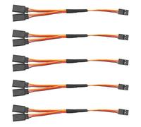 YINETTECH Cavo di prolunga per servomotore tipo Y, compatibile con connettore Futaba JR Spektrum Hitec (1 maschio a 2 femmine)