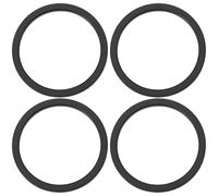 YINETTECH Confezione da 4 distanziali per movimento centrale in alluminio da 2,5 mm, compatibili con Shimano, compatibili con SRAM 24 mm, coppa esterna da 24 mm, mandrino nero e rosso