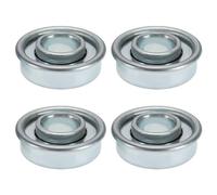 YINETTECH - Cuscinetti per trattori da prato, 4 pezzi, diametro esterno 28,6 mm, diametro interno 12,7 mm, argento