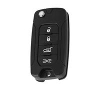 YINETTECH Custodia per chiave telecomando auto pieghevole a 4 pulsanti compatibile con Jeep Traitor Compass 2015-2018