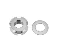 YINETTECH Dado Per Asse Del Forcellone In Metallo Per Asse Posteriore Dado Per Mandrino Per Albero Motore Compatibile Con Forcellone Surron Light Bee 22x10x8mm (argento)
