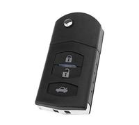 YINETTECH Guscio per chiave a 2 pulsanti compatibile con Mazda 2/3/6/RX8/MX5 Telecomando Filp Key Case Ricambio Keyless Remote Flip Guscio Chiave Pieghevole con Lama