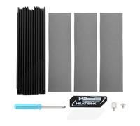 YINETTECH M.2 2280 SSD NVME Dissipatore di Calore Kit Dissipatore Singolo Doppio Lato Alluminio Nero