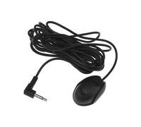 YINETTECH Microfono esterno portatile per auto, 3,5 mm, con cavo da 3 m, per autoradio Bluetooth, stereo, radio, GPS, DVD, Plug and Play