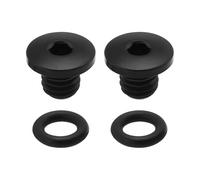 YINETTECH Set di 2 viti di spurgo TC4 in titanio per freni a disco con O-Ring M5 x 8,5 mm, compatibili con pinza idraulica Shimano M985/M988/M9020, Y8RM98010, nero