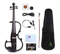 Yinfente Advance Violino Elettrico 4/4 Full Size Silenzioso Violino In Legno Massello Con Violino Custodia Arco Supporto riverbero