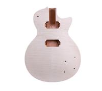 Yinfente Corpo Chitarra Elettrica Incompiuto Mogano +Acero Top +Fiamma Acero Impiallacciatura Set In DIY Chitarra Corpo Blank HH Hamburger Pickup
