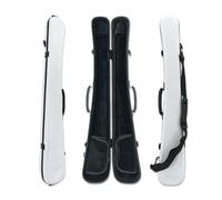 Yinfente Custodia per arco per contrabbasso in fibra di carbonio Bow Box String Bass Bow Hold 2 pz Archi forti (bianco)