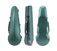 yinfente Custodia per viola 4/4 in fibra di carbonio per 38,1 cm a 41,9 cm, con cinturino posteriore e manico, supporto per 2 archi per principianti, studenti (verde)