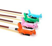Yinfente Tenere Violino/Viola Bow Holder - Aiuto Didattico per Imparare Violino - Principiante Correttore Bow Raddrizzatore - Morbido Proteggere Dito