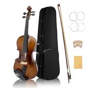Yinfente Viola acustica a 4 corde, 41,9 cm, per studenti, principianti, strumento professionale per viola completo realizzato a mano, con custodia, archetto brasiliano, panno per la pulizia, ponte