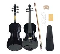 Yinfente Viola acustica a 5 corde, 40,6 cm, per studenti, principianti, strumento professionale per viola completo realizzato a mano, con custodia, archetto brasiliano, panno per la pulizia, ponte
