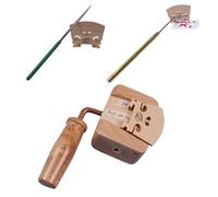 Yinfente violino ponte Hold morsetto strumenti violino ponte coltello cutter string slot file Liutaio strumenti violino Guitar Tool (clamp & Knife & file) Clamp + Knife + File
