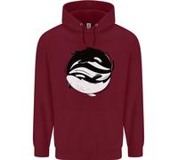 Ying Yan Orca Killer Whale Bambini Felpa con Cappuccio