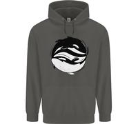 Ying Yan Orca Killer Whale Bambini Felpa con Cappuccio