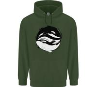 Ying Yan Orca Killer Whale Bambini Felpa con Cappuccio