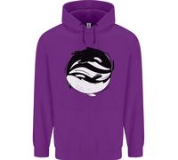 Ying Yan Orca Killer Whale Bambini Felpa con Cappuccio