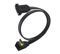 YINGAYOU Cavo HDMI da Pannello 18Gbps Piatto Prolunga HDMI da Pannello 4K@60Hz per Computer, Lettore Blu Ray, HDTV, Monitor, Proiettore (Giù, 0.5 m/1.6 ft)