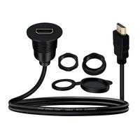 YINGAYOU Cavo HDMI da Pannello 18Gbps Prolunga HDMI Maschio Femmina 4K@60Hz Cavo HDMI 2.0 con Computer Portatile, Proiettore, TV, Lettore Blu Ray, PS3/PS4 (1 m/3 ft)
