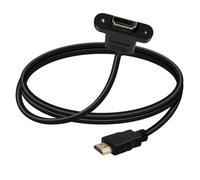YINGAYOU Prolunga HDMI Maschio a Femmina da Pannello 4K @60Hz 10 Gbps Prolunga HDMI Pannello per Computer Portatile, TV HD, Blu Ray (1 m)