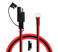 YINGAYOU Sae a arnesi terminali anello torico 10AWG 30A connettori anello torico della batteria per caricabatteria auto 12V 24V per pannello solare (10AWG, 1 m)