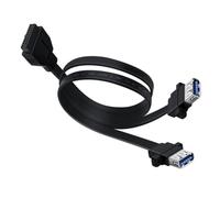YINGAYOU USB 3.0 Front Panel Cable splitter USB 3.0 Scheda Madre Super Alta Velocità 5 Gbps con Fori per Viti fissi (50 cm)