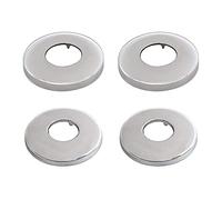 Yingcen 4 Pezzi Rosetta Del Rubinetto Acciaio Inox Rosetta Rubinetto Doccia Rosetta Cromata per Piatto Doccia Con Valvola Del Radiatore, Diametro Interno 26 mm E 34 mm