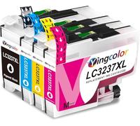 YINGCOLOR lc3237 lc3237xl Cartucce per brother lc3237 3237xl lc-3237 per Brother HL-J6000DW MFC-J5945DW HL-J6100DW MFC-J6947DW MFC-J6947DW (nero ciano magena giallo, Multipack 4)