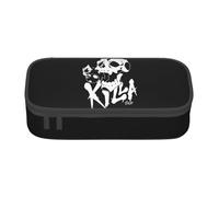 YINGD Astuccio JoJo's Bizarre Adventure Killer Queen Anime Cancelleria Bag Portapenne Grande Capacità Uso Studente Carino Semplice Sacchetto Cosmetico Unisex rr5t123, Nero , 21x10.5x5cm, Organizer per