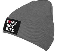 YINGD Cappello lavorato a maglia I Love My Hot Wife Caldo Beanie Hat Cappello Inverno Unisex per Uomo Donna, #753, Etichettalia unica
