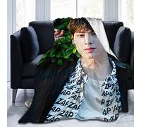 YINGD Cha Eun woo - Coperta morbida e confortevole in pile per divano, letto, ufficio, auto, campeggio, divano, coperta in peluche, coperta da spiaggia