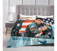 YINGD Comoda coperta in micropile ultra morbida, coperta in pile Tom Cruise per divano letto da viaggio 125 cm x 100 cm