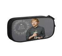 YINGD Ed Sheeran - Astuccio con stampa geometrica alla moda, scomparti a doppio strato con cerniera, per studenti e professionisti, Multicolore, Stile europeo e americano, retrò, moderno